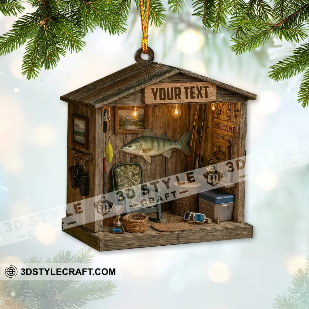 Fishing Lover Home Decor Christmas Ornament Personalized Ornament Ornament