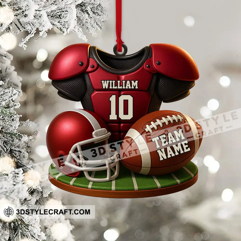 Football Team Christmas Home Decor Christmas Ornament Personalized Ornament Ornament