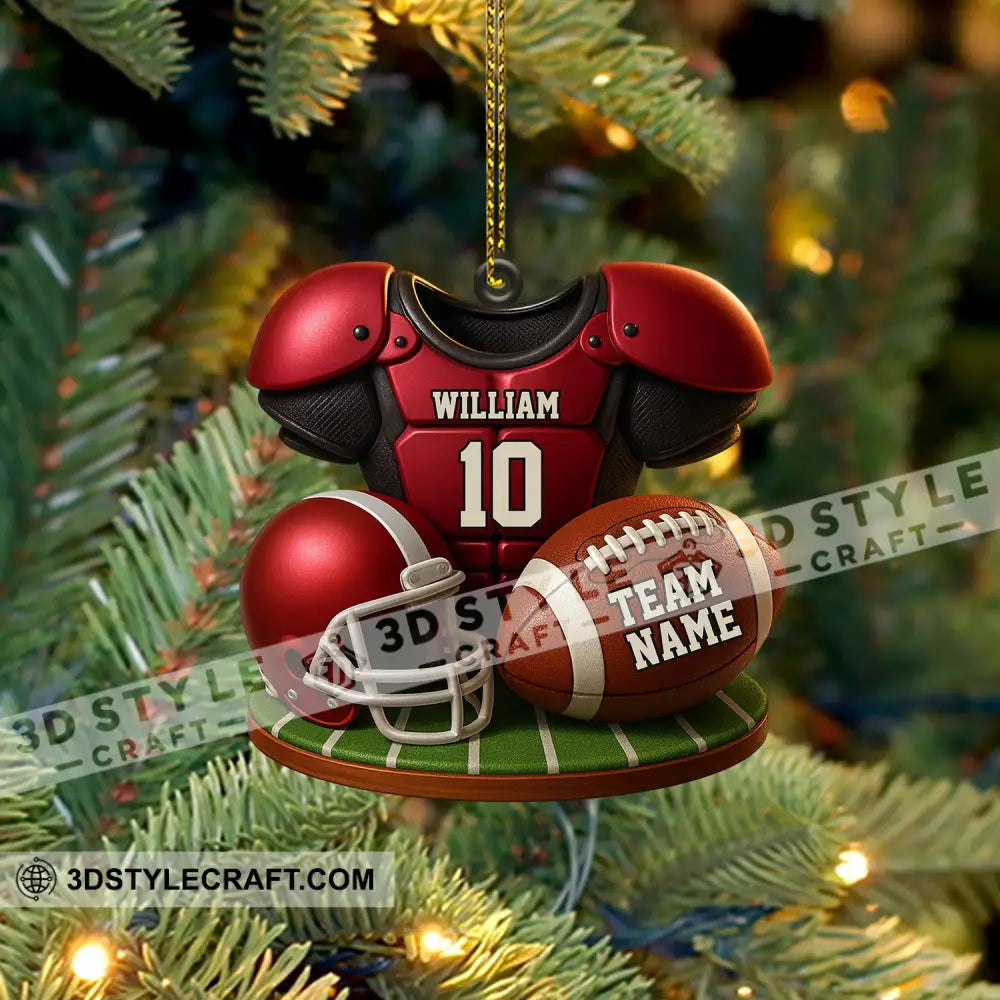 Football Team Christmas Home Decor Christmas Ornament Personalized Ornament Ornament