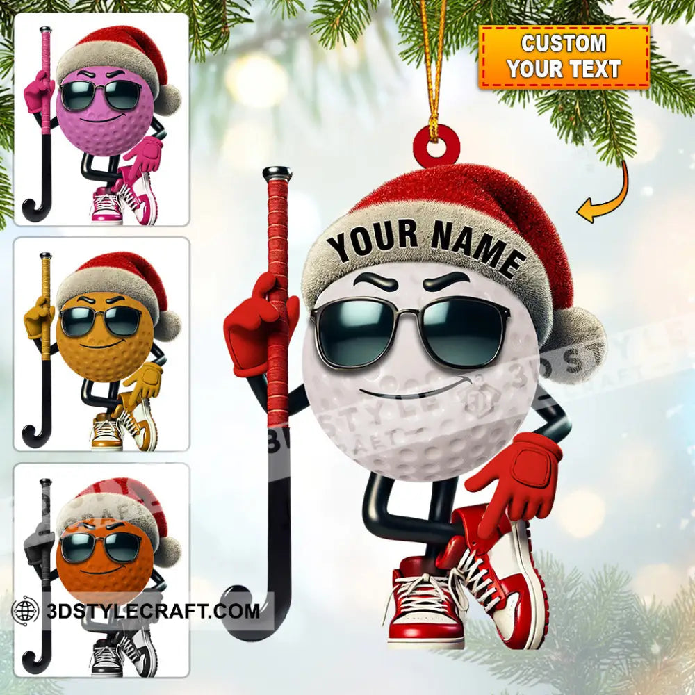 Gold Ball Home Decor Christmas Ornament Personalized 3.54’’ / 1