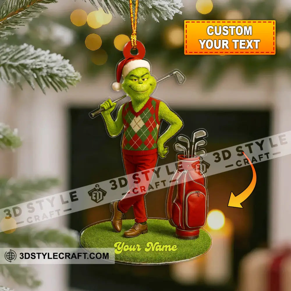 Golf ELF Home Decor Christmas Ornament Personalized Ornament 3.54’’ / 1 Ornament Ornament
