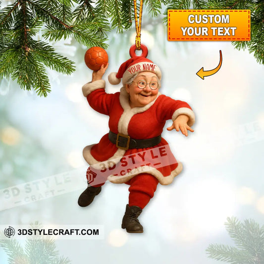 Grandma Santa Home Decor Christmas Ornament Personalized Ornament 3.54’’ / 1 Ornament Ornament