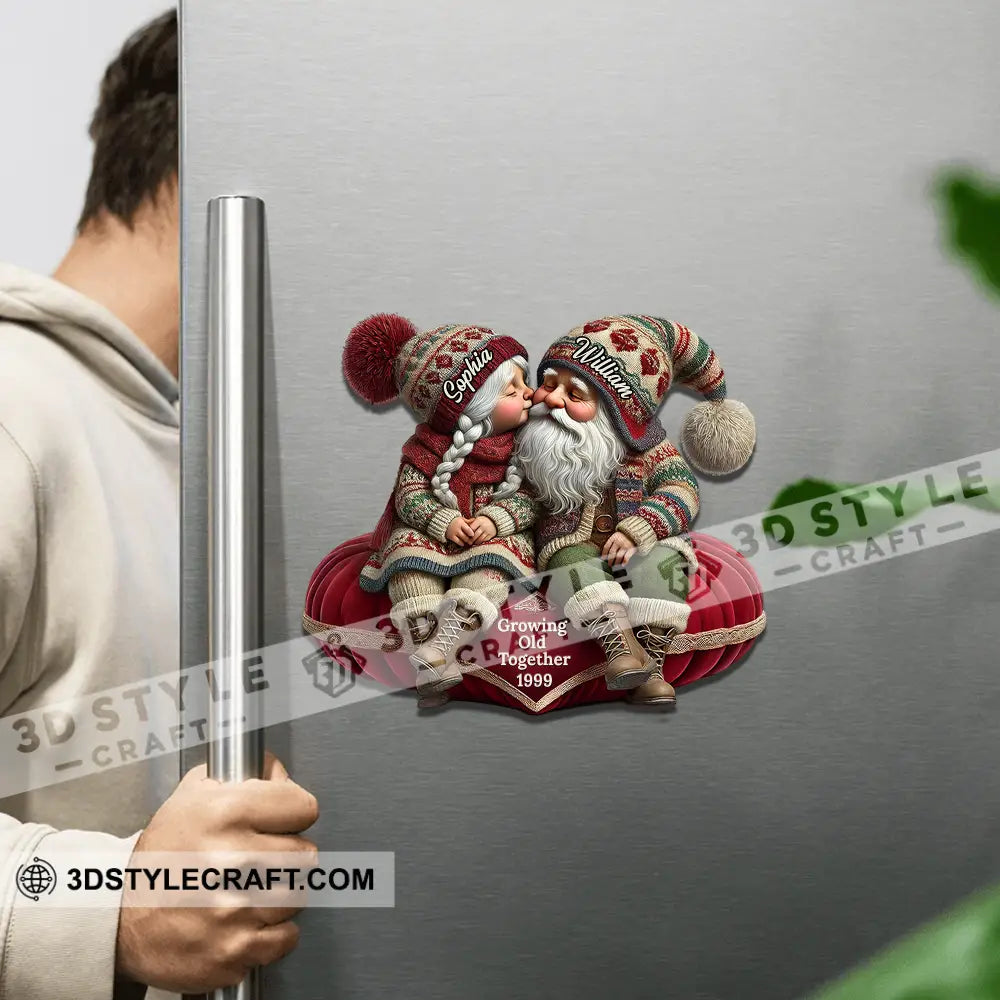 Growing Old Together Couple Fridge Magnet - Personalized