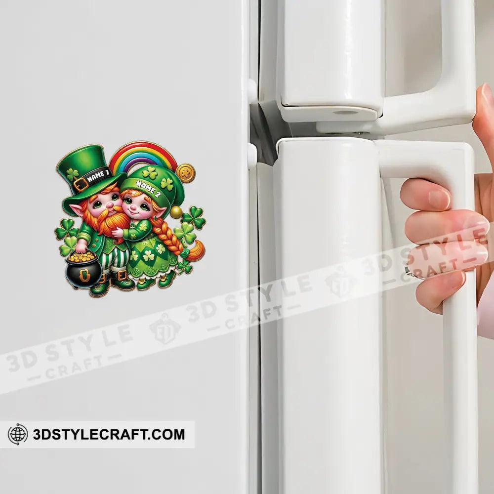 Happy Couple Patrick’s Day Fridge Magnet - Personalized