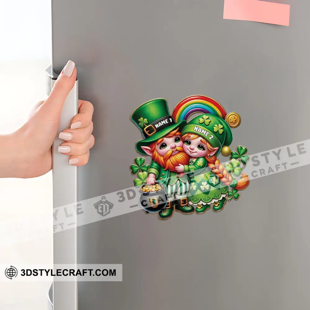 Happy Couple Patrick’s Day Fridge Magnet - Personalized