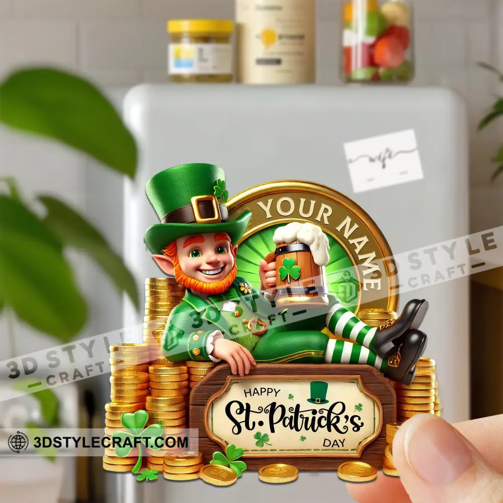 Happy St.patrick’s Day Fridge Magnet - Personalized