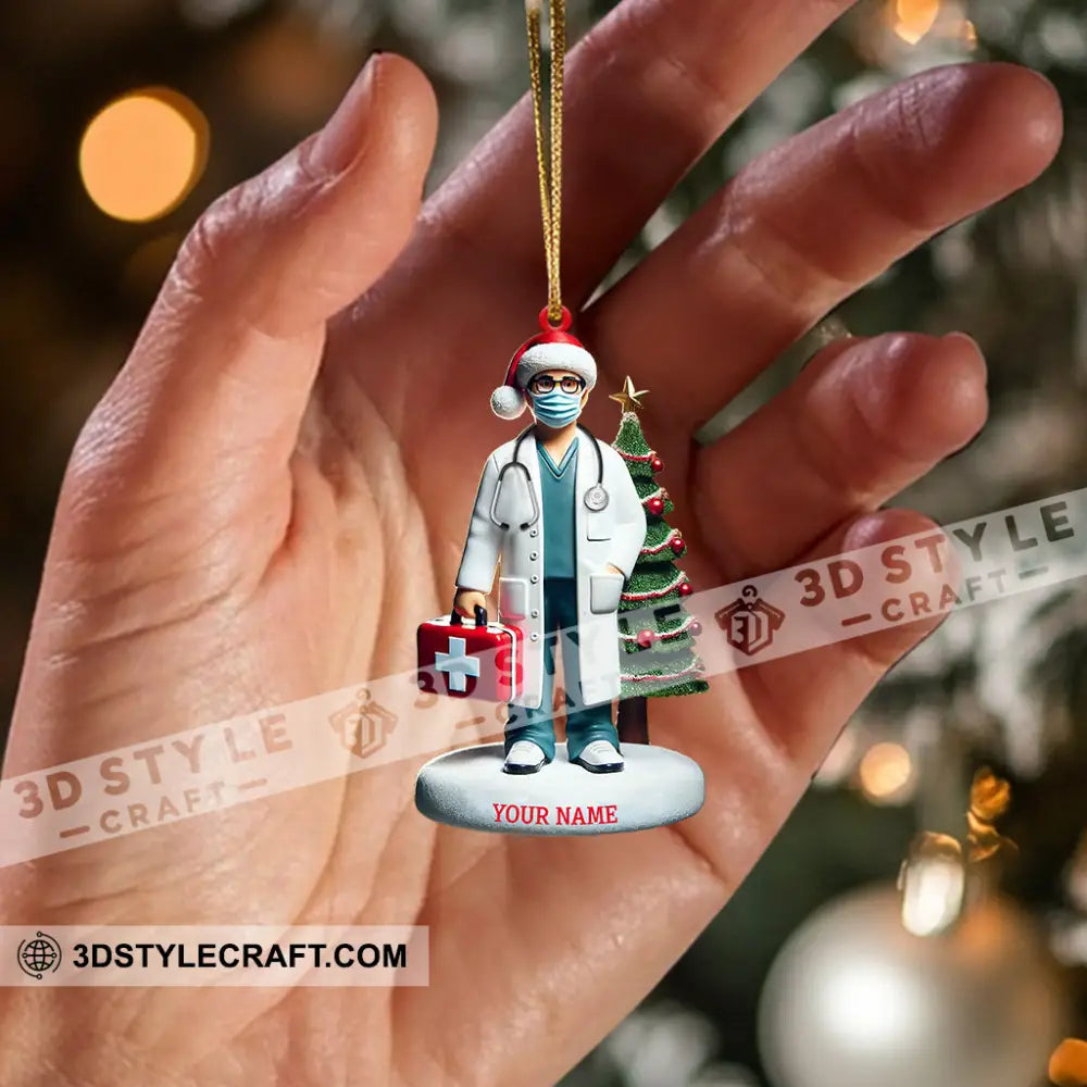 Healthcare Staff Christmas Ornament Personalized