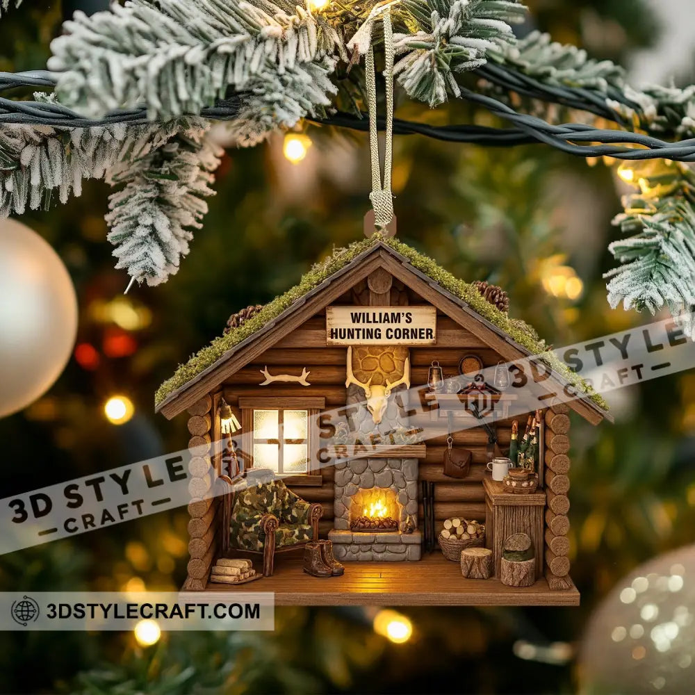 Hunting Corner Home Decor Christmas Ornament Personalized Ornament Ornament