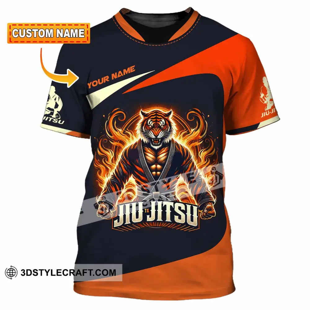 Man Shirt Custom Name Jiujutsu Lover Hoodie Polo Long Sleeve T-Shirt