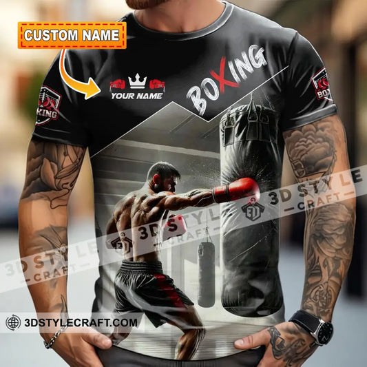Men Shirt - Custom Boxing Strong Man Shirt T-shirt