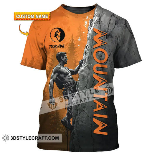 Men Shirt Custom Climbing Mountain Shirt T shirt