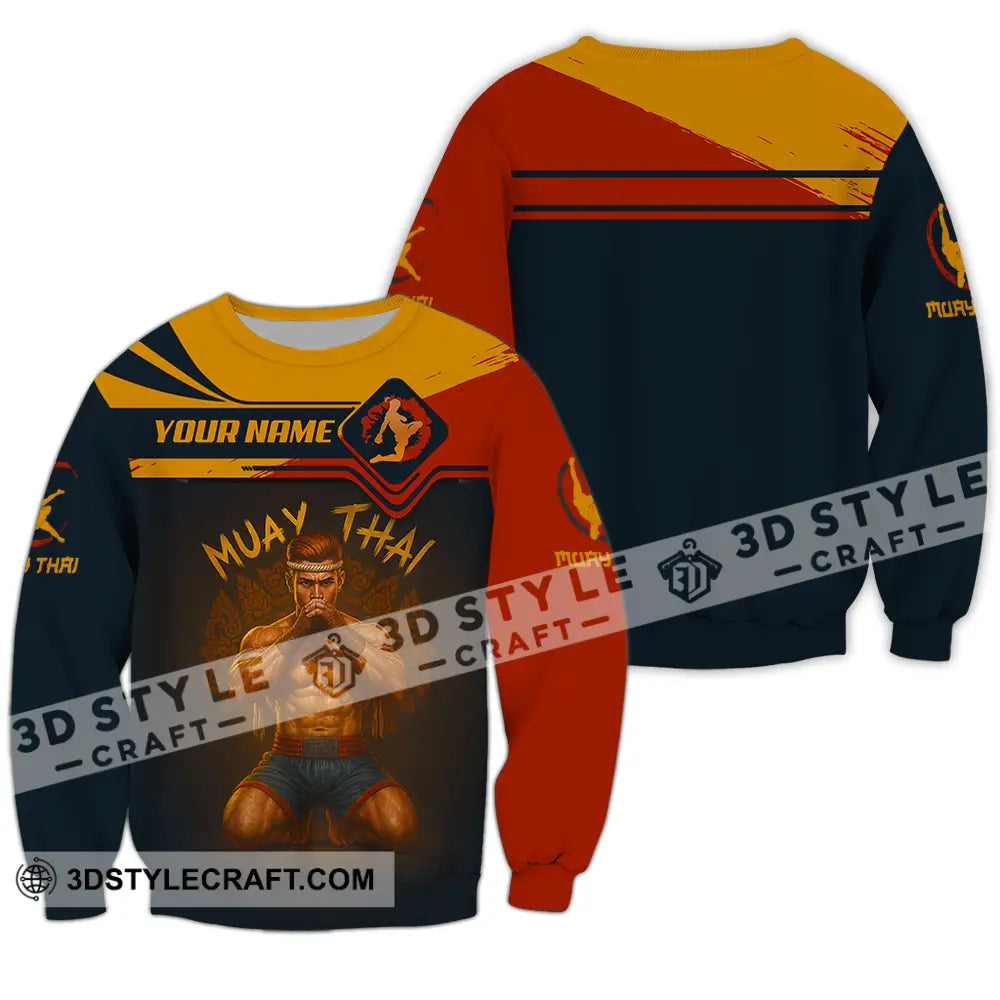 Men Shirt - Custom Let’s Fight Muay Thai Sport Shirt Long Sleeve / S T-shirt