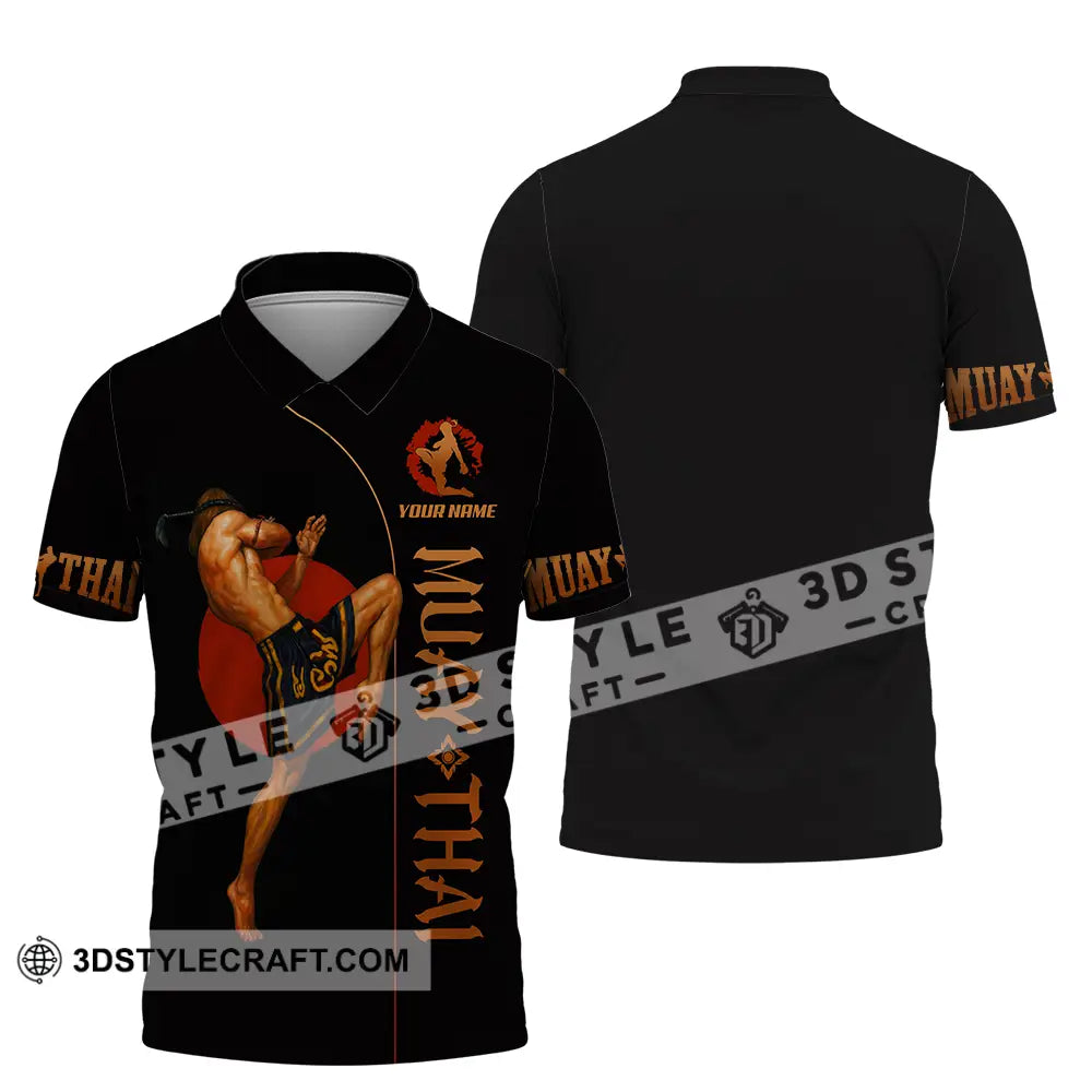 Men Shirt - Custom Let’s Fight Muay Thai Sport Shirt Polo Shirt / S T-shirt