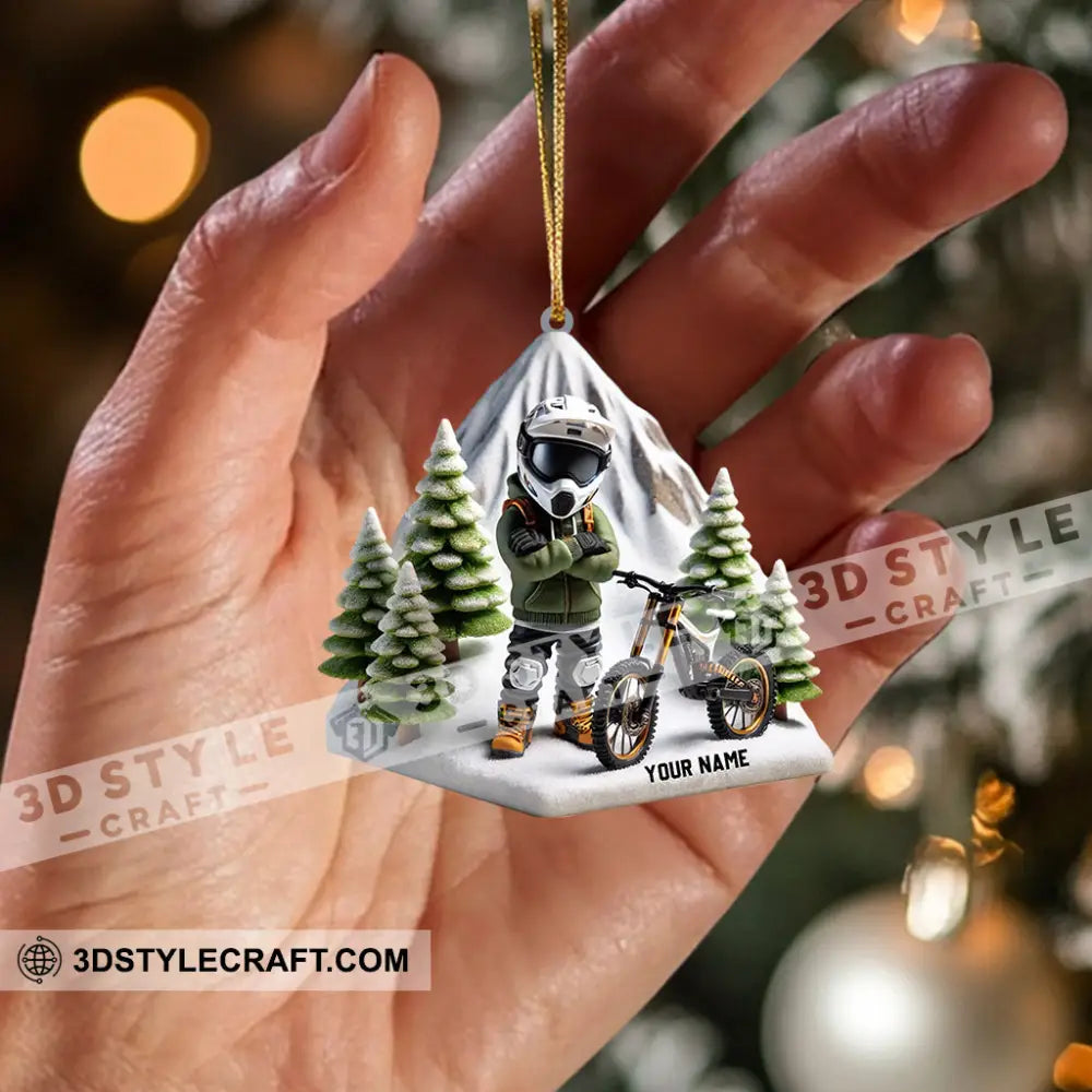 Mountain Bike Home Decor Christmas Ornament Personalized
