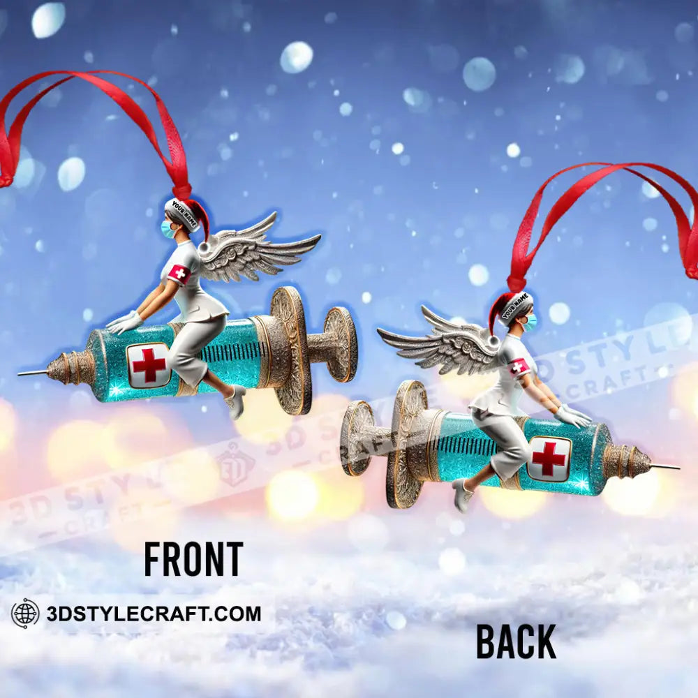 Nurse Christmas Home Decor Ornament Personalized