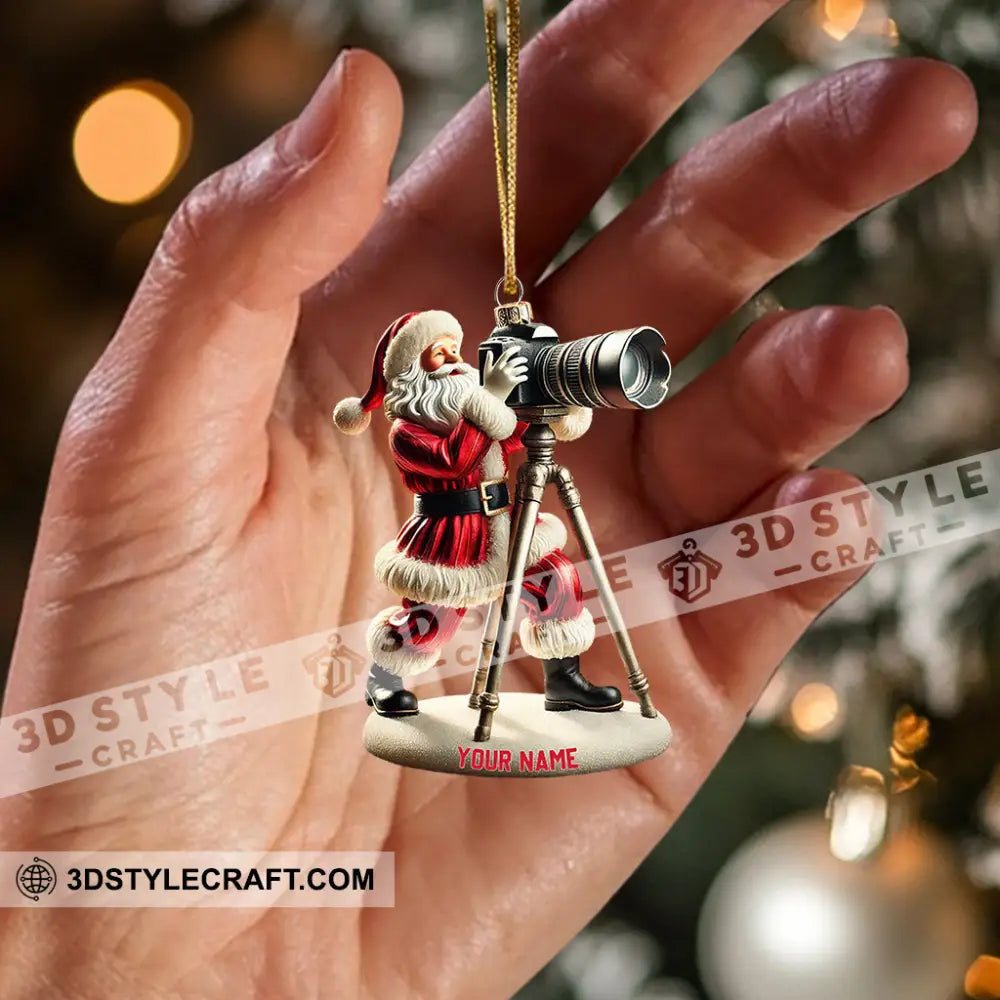 Photographer Christmas Home Decor Ornament Personalized