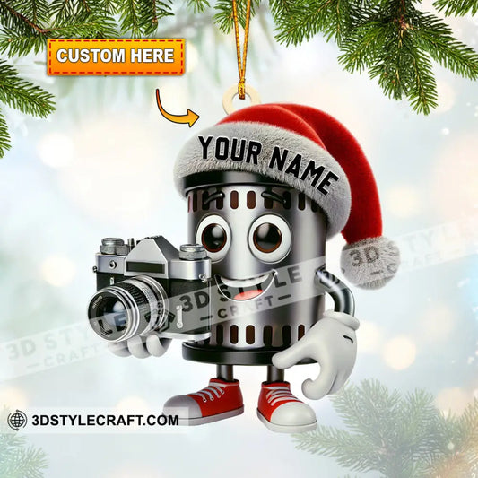 Photographer Christmas Home Decor Ornament Personalized 3.54’’ / 1