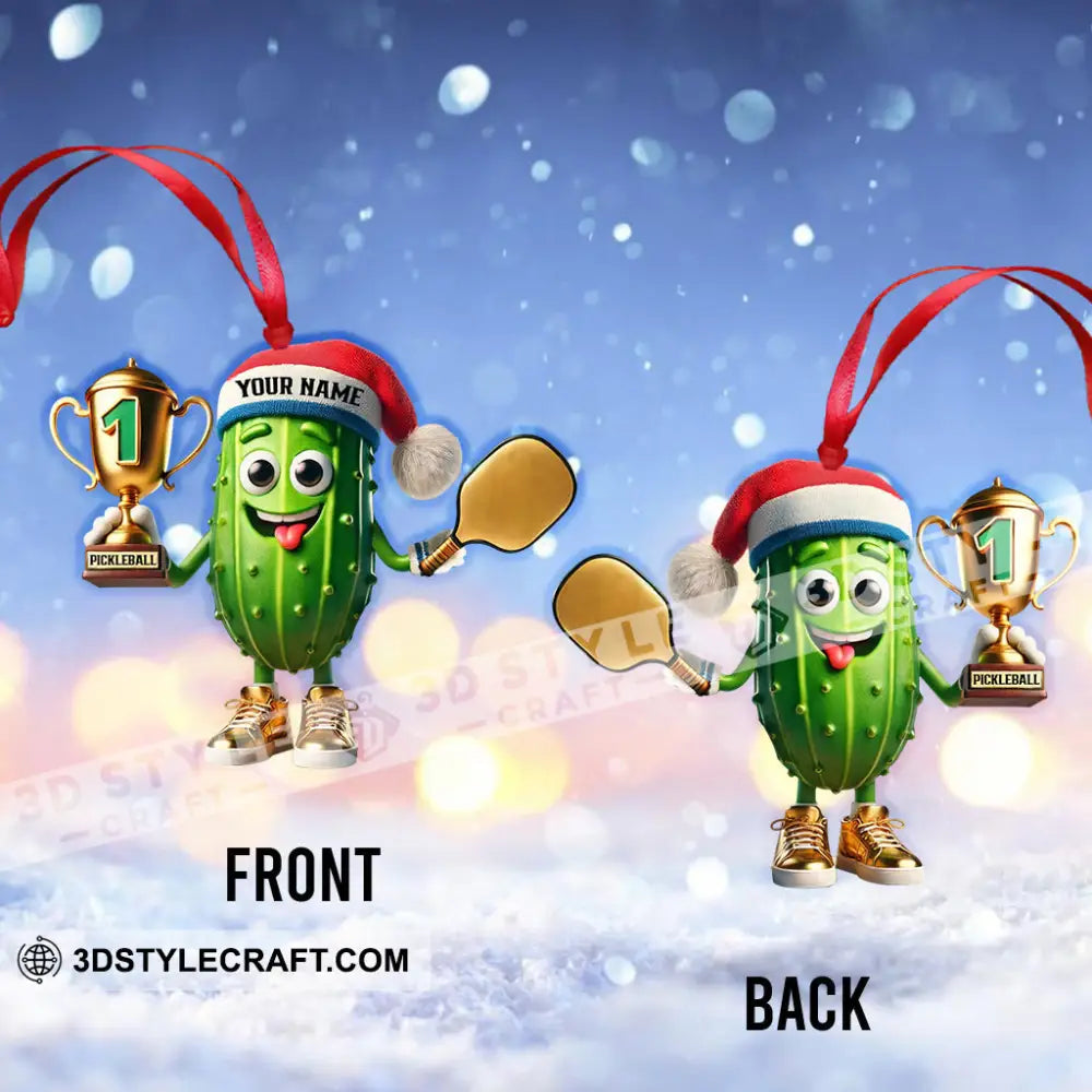Pickleball Champion Home Decor Christmas Ornament Personalized