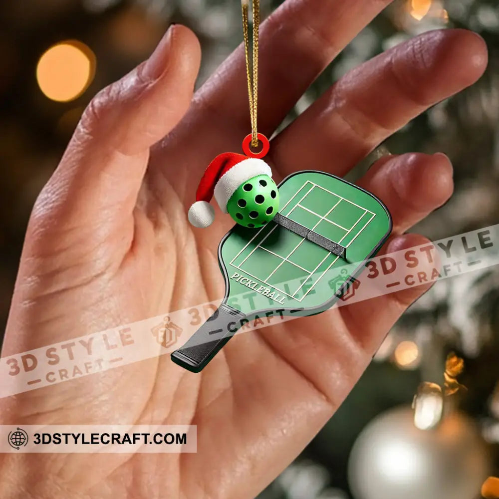 Pickleball Home Decor Christmas Ornament Personalized