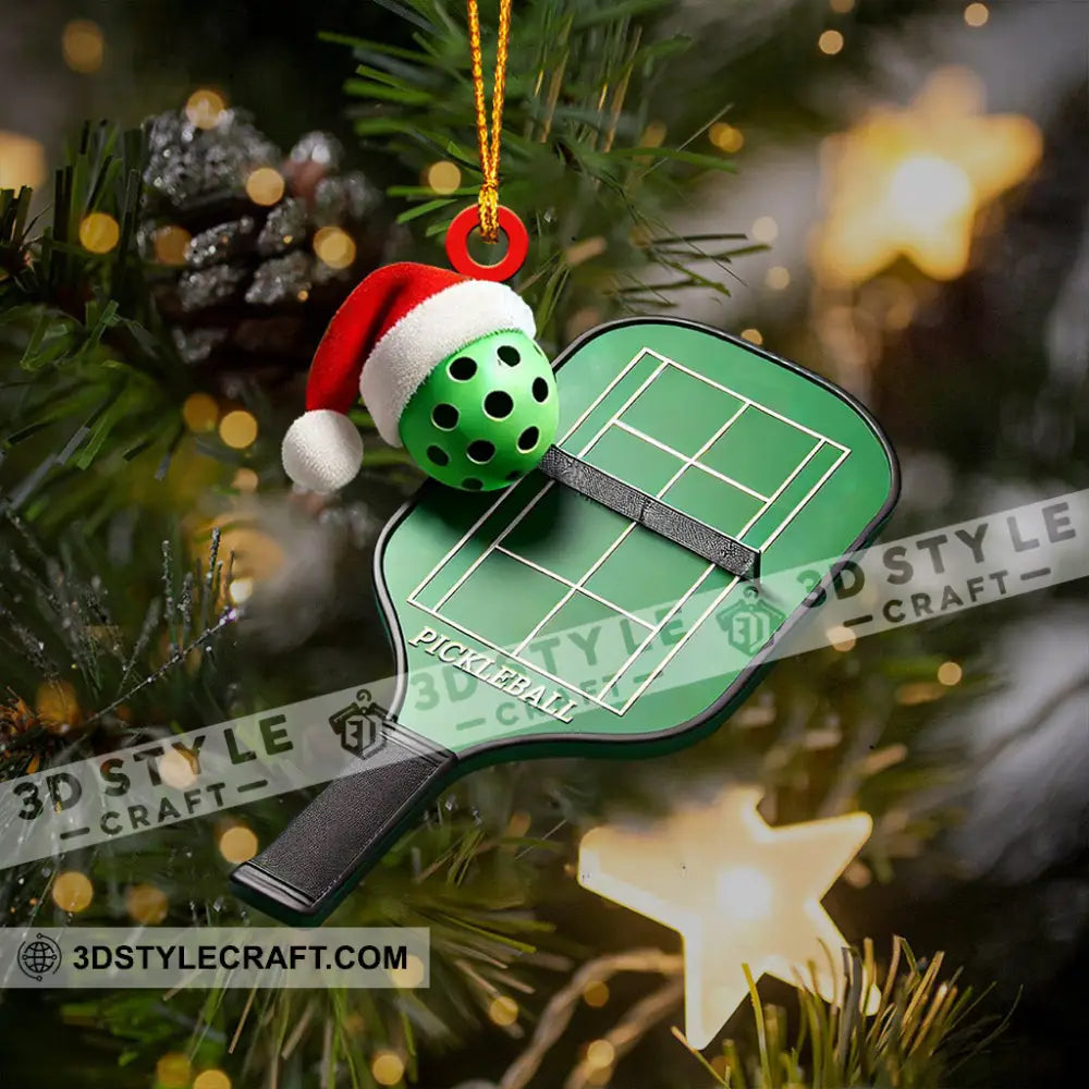 Pickleball Home Decor Christmas Ornament Personalized