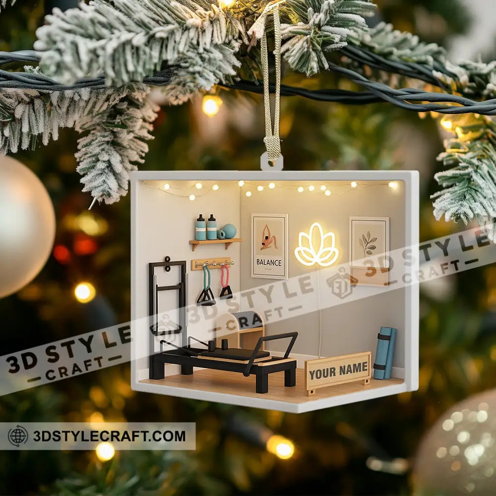 Pilates Corner Home Decor Christmas Ornament Personalized Ornament Ornament