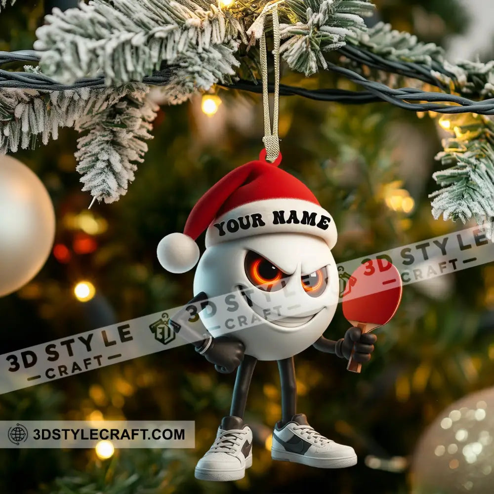 Ping Pong Home Decor Christmas Ornament Personalized Ornament Ornament