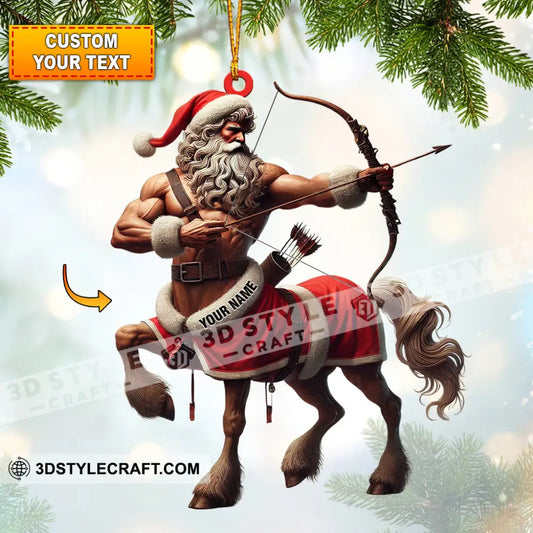 Santa Centaur Home Decor Christmas Ornament Personalized 3.54’’ / 1