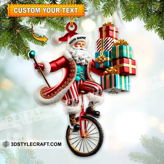 Santa Circus Home Decor Christmas Ornament Personalized 3.54’’ / 1
