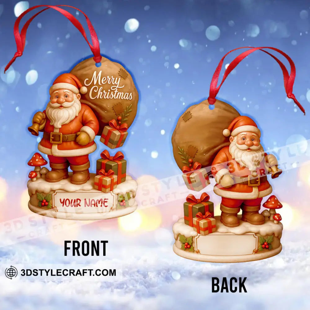 Santa Claus Home Decor Christmas Ornament Personalized Ornament Ornament