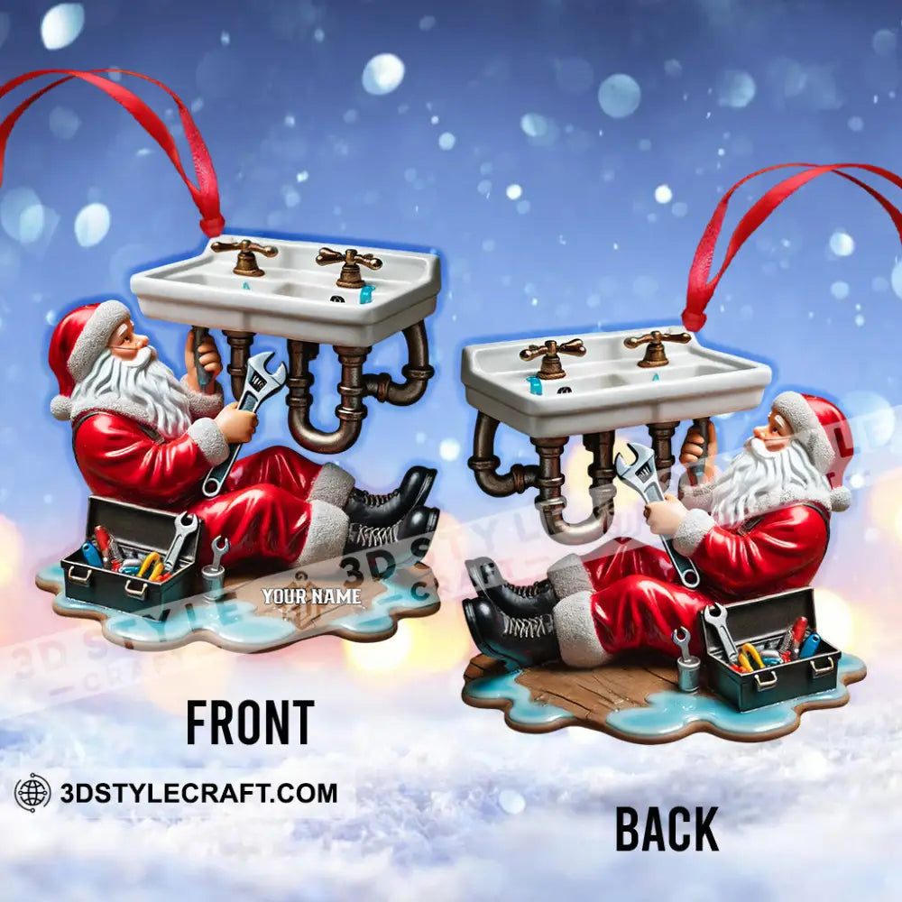 Santa The Repairman Home Decor Christmas Ornament Personalized