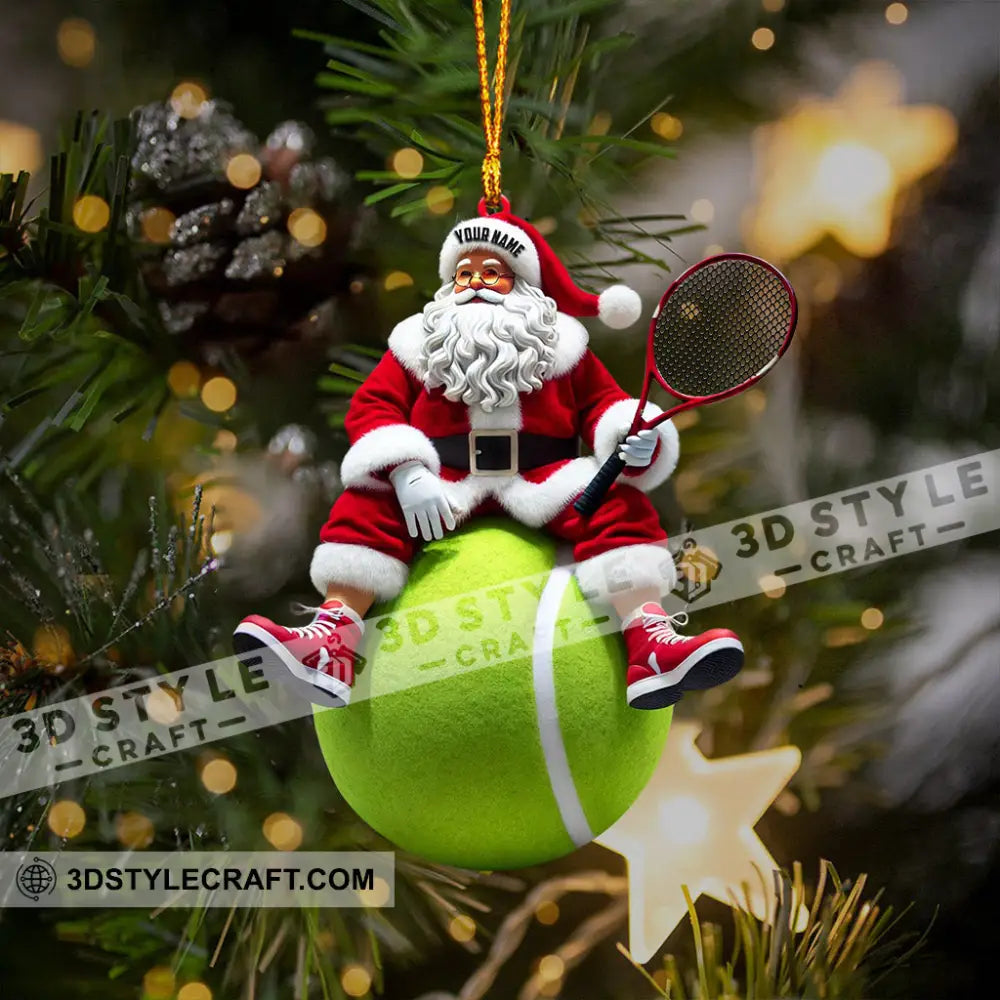 Sport Lover Santa Home Decor Christmas Ornament Personalized