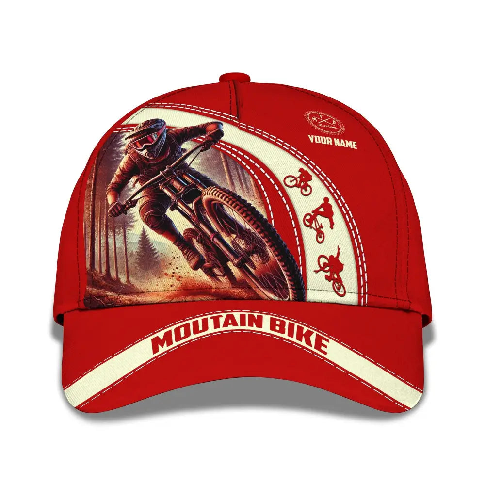 Unisex Cap Custom Name Mountain Bike Hat