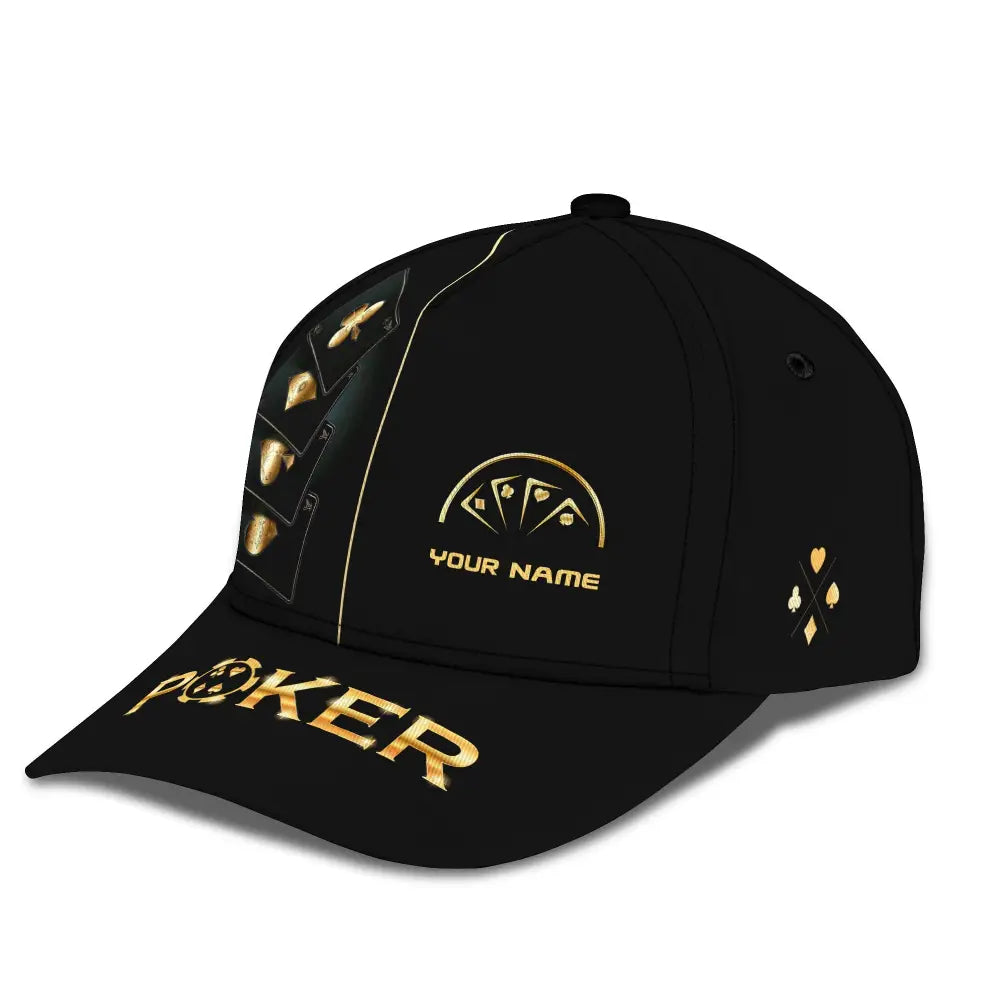 Unisex Cap Custom Name Poker Classic Hat Casino T-Shirt