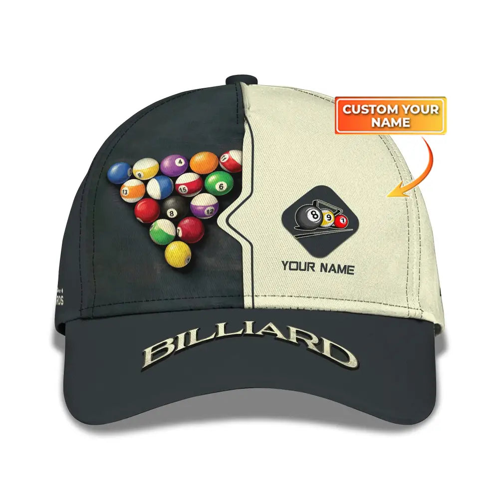 Unisex Cap Personalized Billiards Classic Hat Gift For Lovers T-Shirt