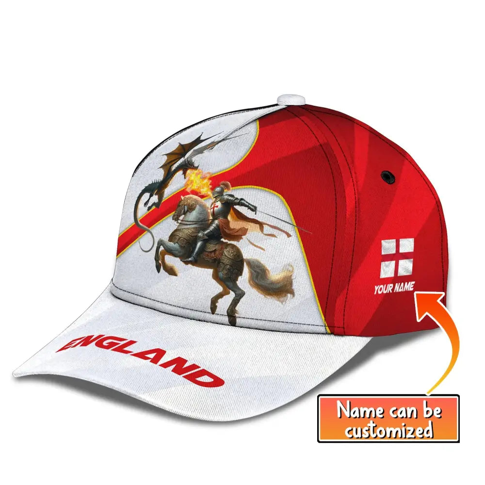 Unisex Classic Cap England English Hat Knight Apparel T-Shirt