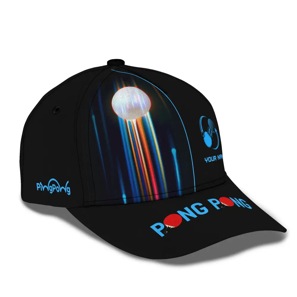 Unisex Classic Cap Ping Pong Table Tennis Club Clothing T-Shirt