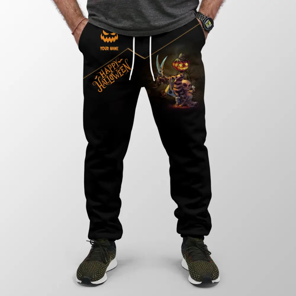 Unisex Clothing Custom Halloween Jogger Happy Pants For