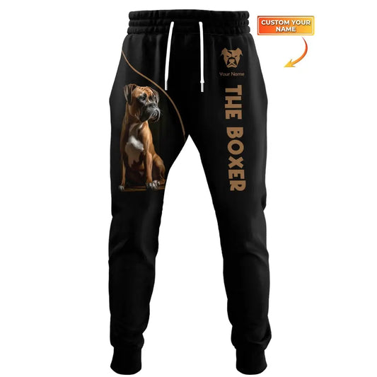 Unisex Clothing Custom Jogger The Boxer Dog Pants For Pet Lovers S