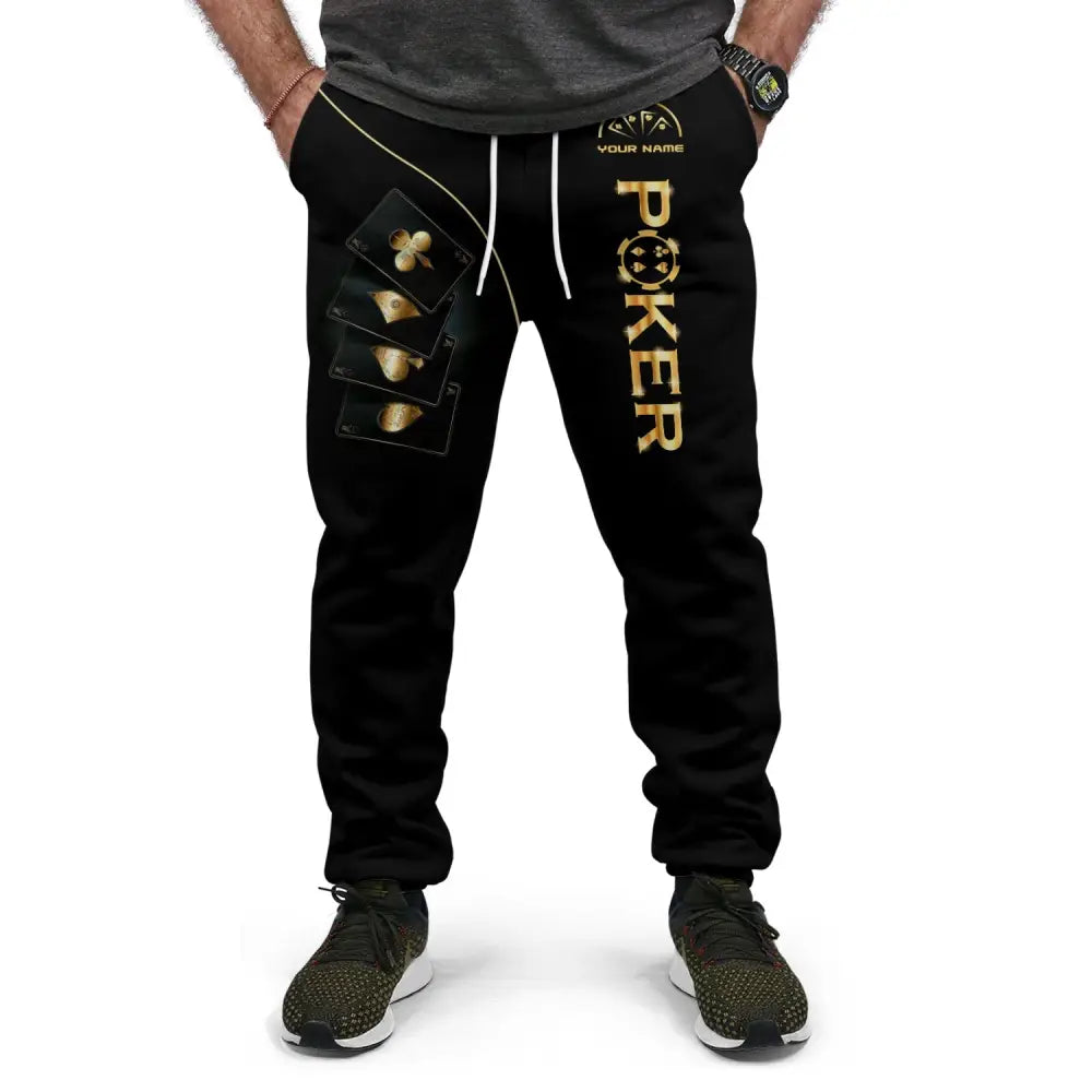 Unisex Clothing Custom Name Poker Jogger Pants Casino