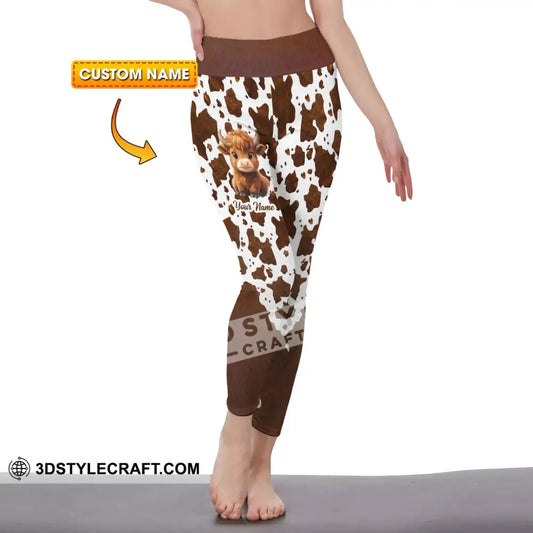 Unisex Pants - Custom Text Pants Scotland Highland Cow Pants