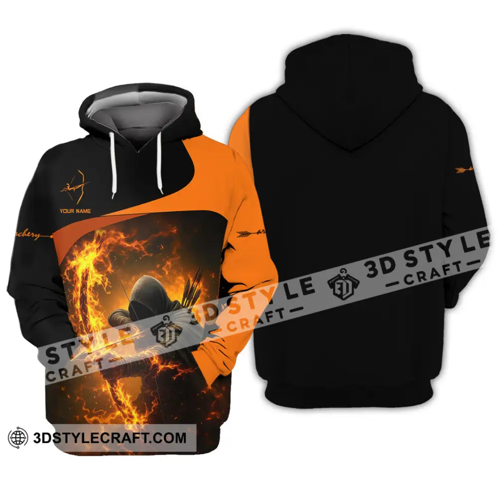 Unisex Shirt - Custom Archery Fire Warrior Archery Player Shirt Hoodie / S T-shirt