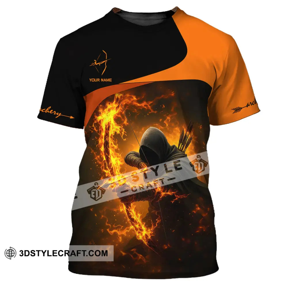 Unisex Shirt - Custom Archery Fire Warrior Archery Player Shirt T-Shirt / S T-shirt