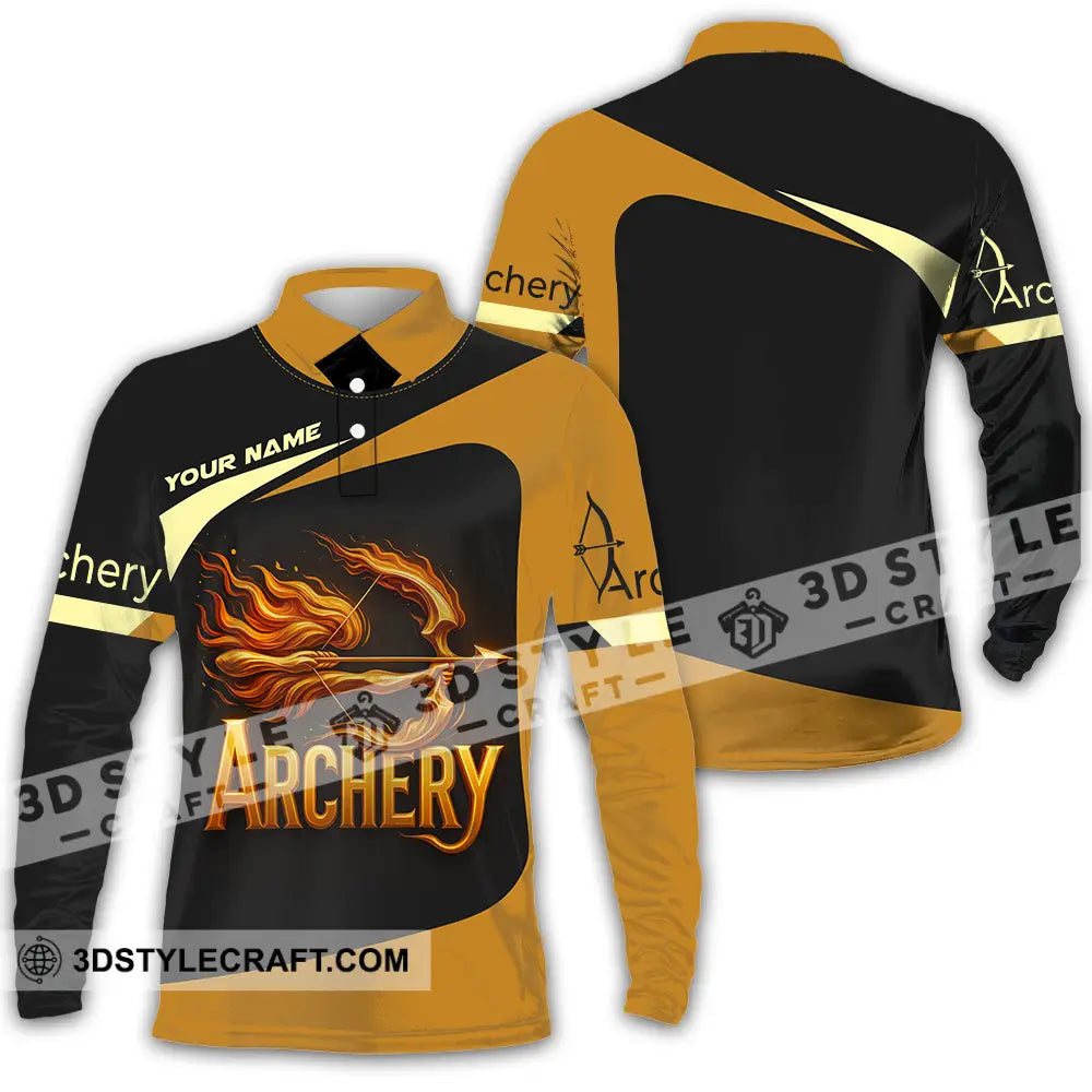 Unisex Shirt Custom Archery Shirt Long Sleeve Polo / S T shirt