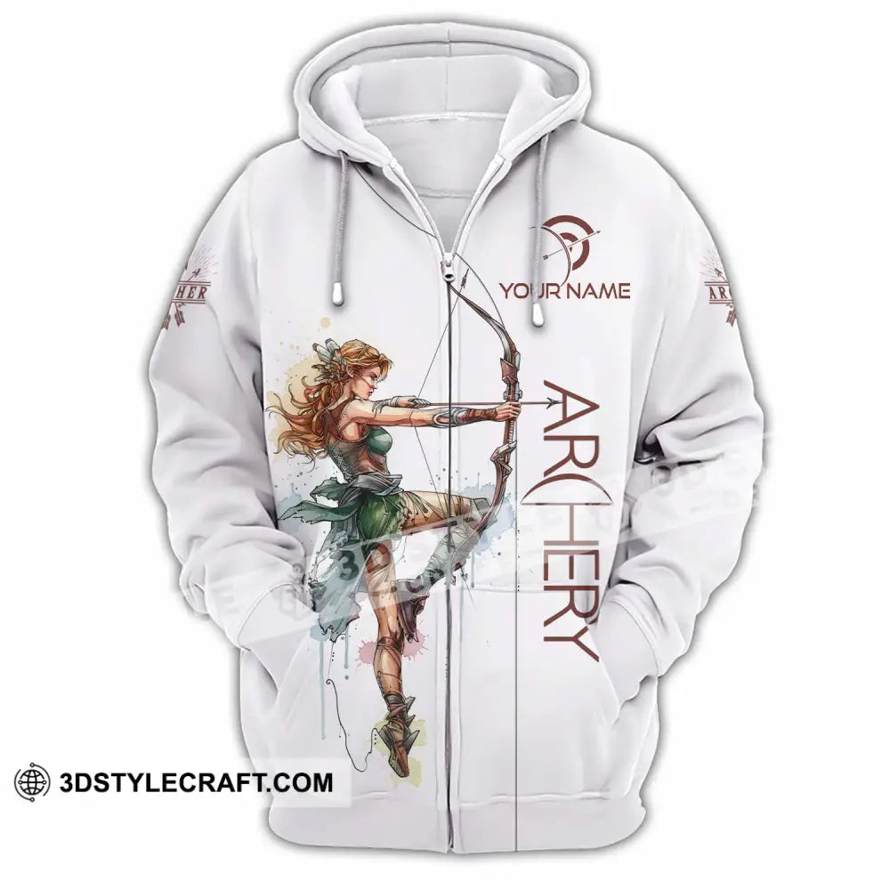 Unisex Shirt - Custom Archery Shirt Zipper Hoodie / S T-shirt