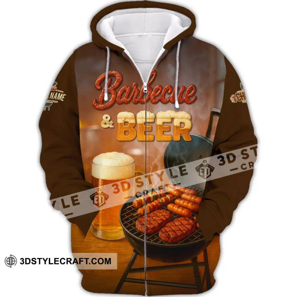 Unisex Shirt - Custom Barbecue Shirt Zipper Hoodie / S T-shirt