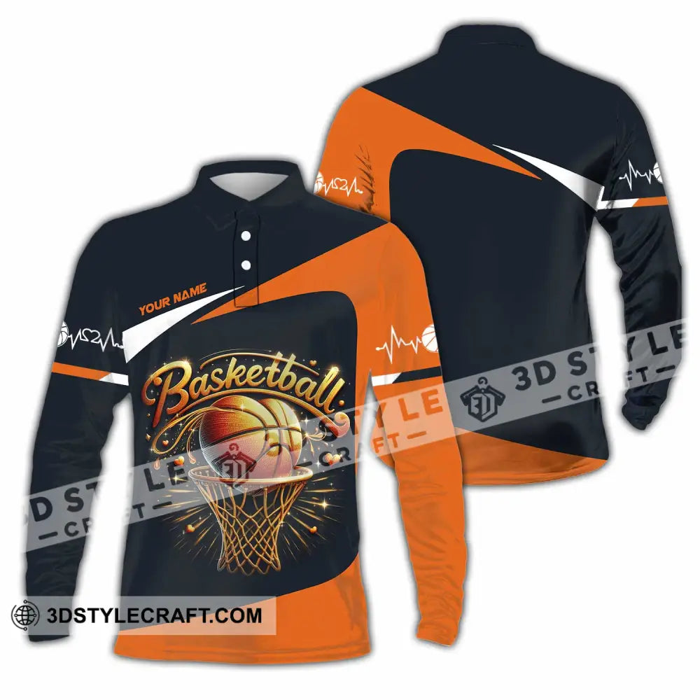 Unisex Shirt - Custom Basketball Shirt Long Sleeve Polo / S T-shirt