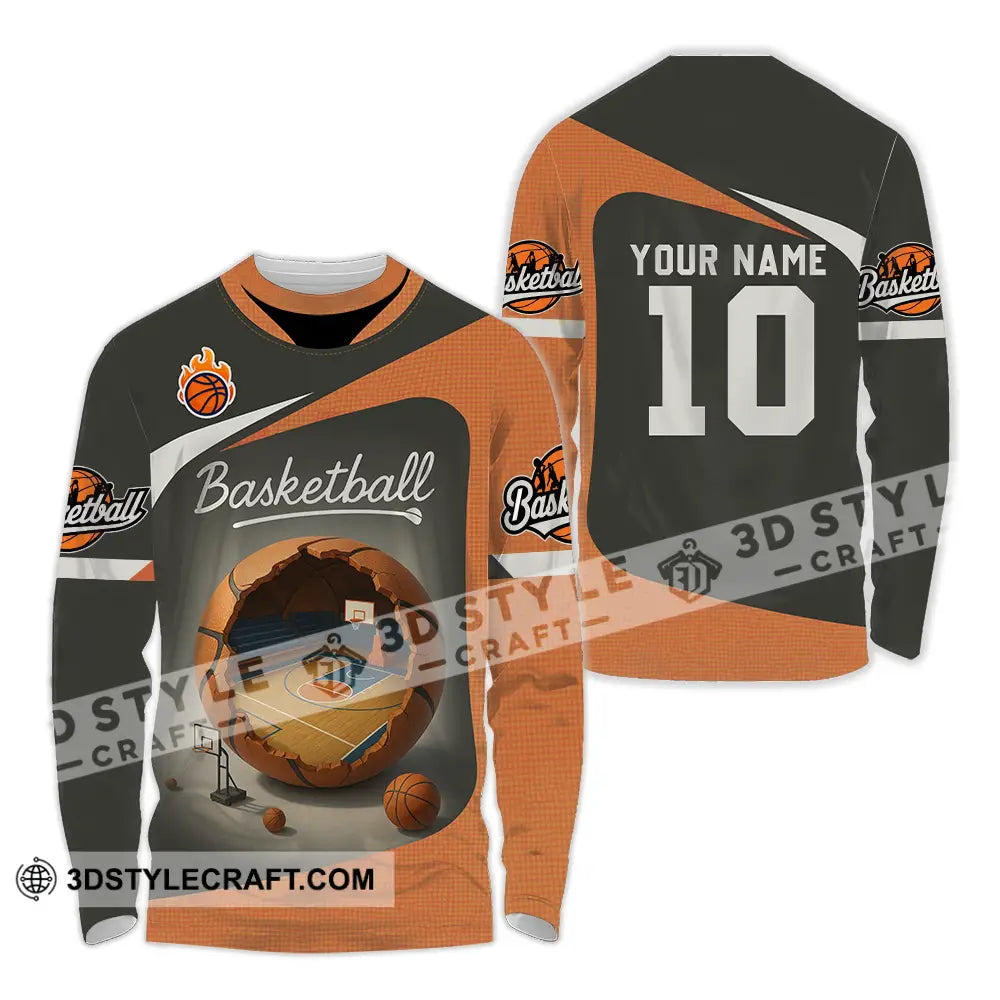 Unisex Shirt - Custom Basketball Shirt Long Sleeve Shirt / S T-shirt
