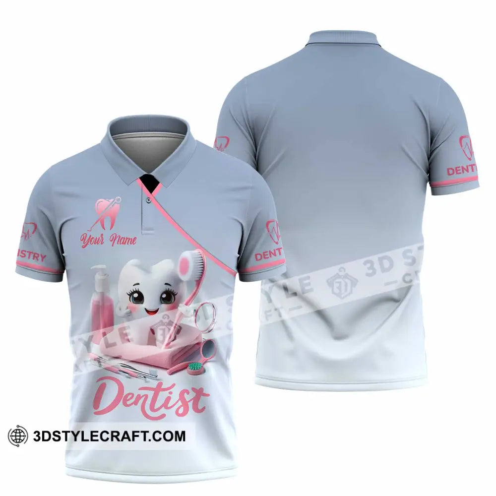 Unisex Shirt - Custom Beautiful Dentist Shirt Polo Shirt / S T-shirt