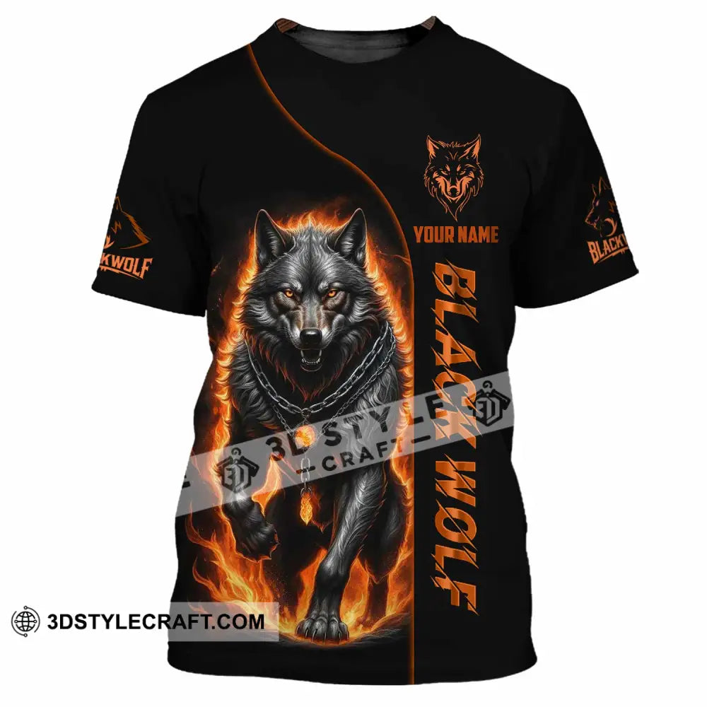 Unisex Shirt - Custom Black Wolf Shirt T-Shirt / S T-shirt