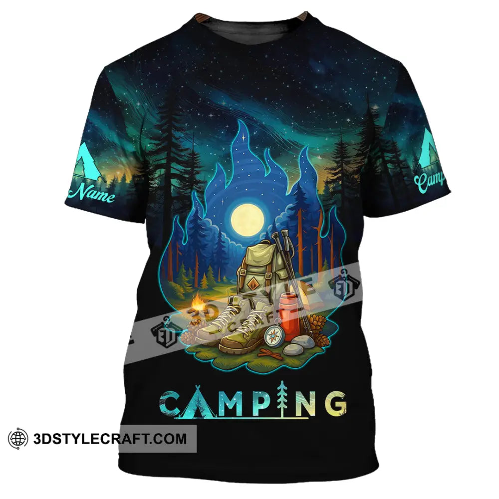 Unisex Shirt - Custom Born To Be Wild Camping Shirt T-Shirt / S T-shirt